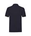 Mens premium cotton pique polo shirt deep navy Fruit of the Loom