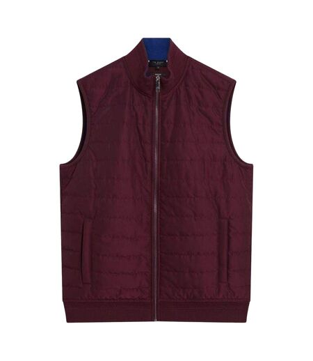 Doudoune Sans Manches Homme Bordeaux Foncé Ted Baker