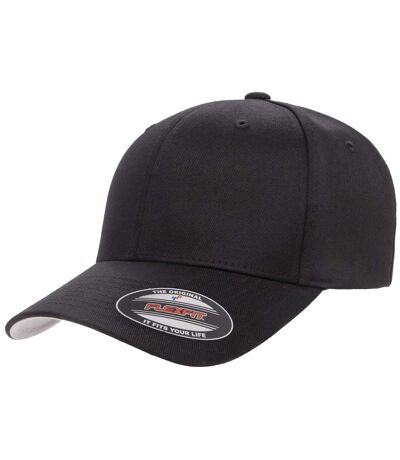 Flexfit Unisex Wooly Combed Cap (Black) - UTPC3705