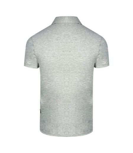 Polo Motif Logo Aldis London Adulte Gris Noir Aquascutum