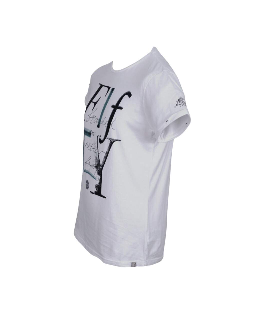 Tee shirt manches courtes homme de couleur blanc - Motif devant