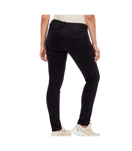 Jean Slim Noir de Grossesse Mamalicious Elastics - W26-L32