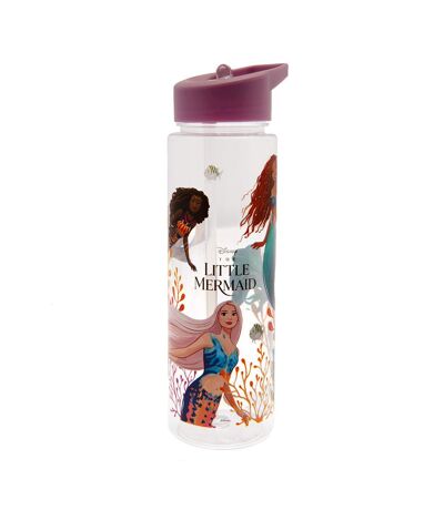 The Little Mermaid Plastic Water Bottle (Clear/Pink) (One Size) - UTTA10876