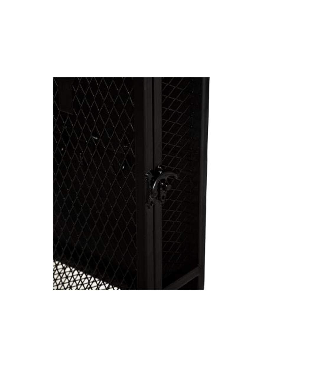Boîte à Clés en Métal Design Grillage 32cm Noir-3