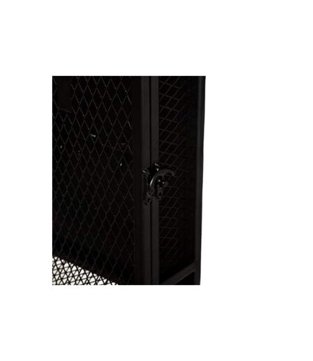Boîte à Clés en Métal Design Grillage 32cm Noir