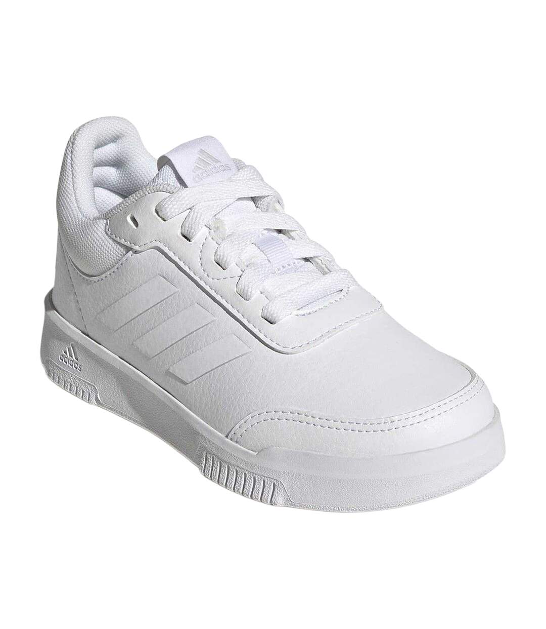 Boys Tensaur 3 Leather Trainers White Adidas-3