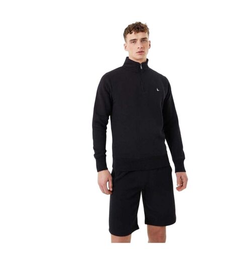 Mens Barchester Quarter Zip Sweatshirt Black Jack Wills