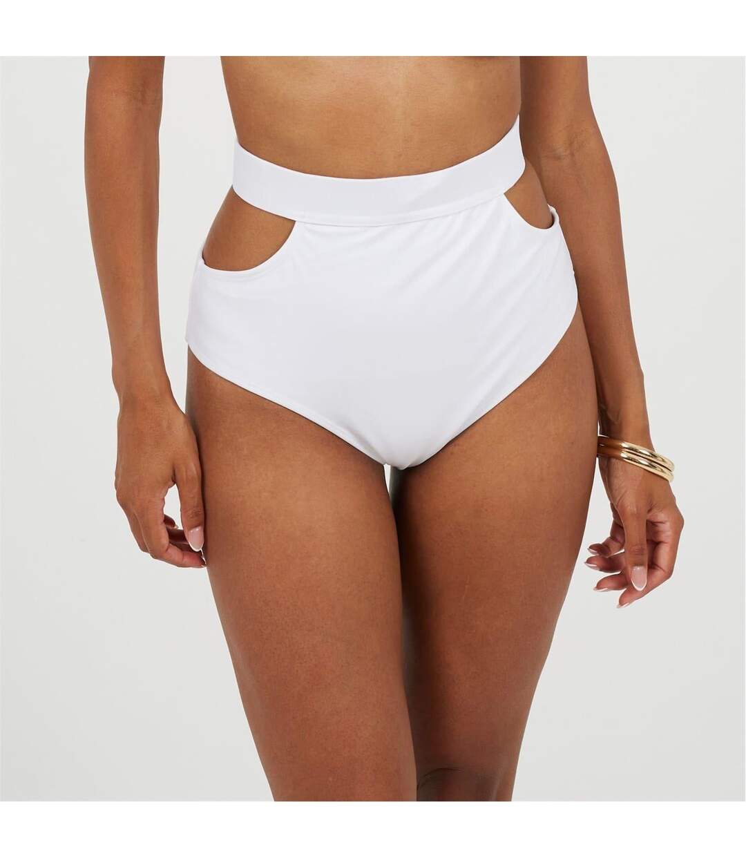 Bas De Maillot De Bain Motif/style Uni Femme Blanc Brave Soul-1
