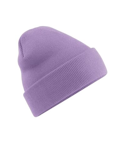 Bonnet tricoté unisexe violet pâle Beechfield