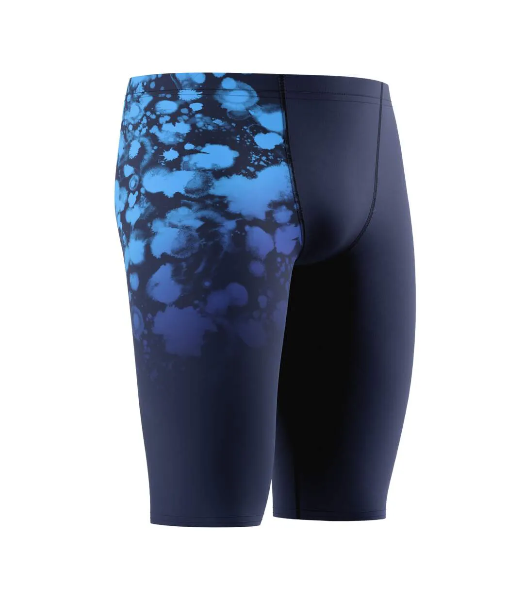 Mens Placement Splash Endurance+ Jammer Shorts Navy Blue Speedo-3