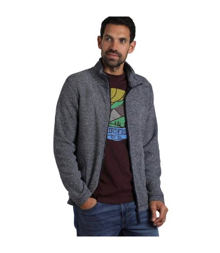 Mens thames full zip fleece top navy Weird Fish