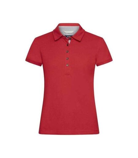 Womens/ladies Advantage Premium Polo Shirt Red Cutter & Buck