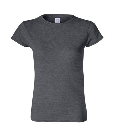 Gildan - T-shirt à manches courtes - Femmes (Gris foncé chiné) - UTBC486