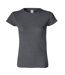 Gildan - T-shirt à manches courtes - Femmes (Gris foncé chiné) - UTBC486
