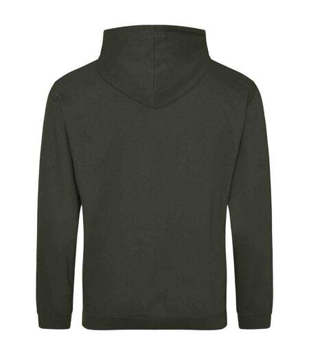 Sweat à capuche college adulte vert militaire Awdis