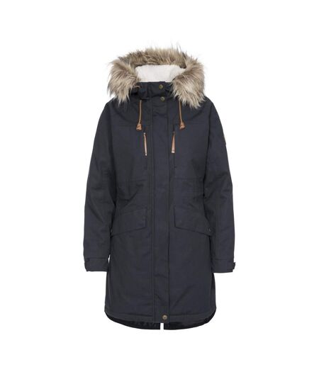 Womens/ladies Faithful Waterproof Jacket Dark Grey Trespass