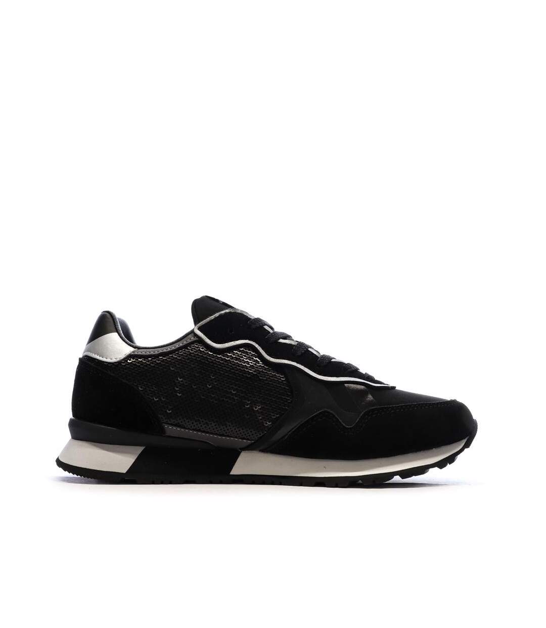 Baskets noires femme pepe jeans brit-2