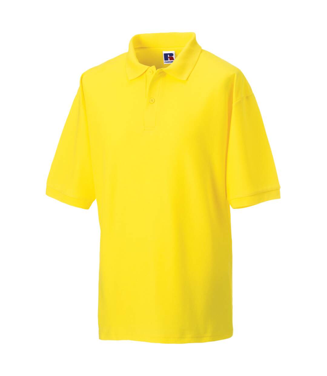 Polo à manches courtes homme jaune Russell