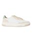 Womens/ladies Baltimore Leather Low Trainers White Boss-1