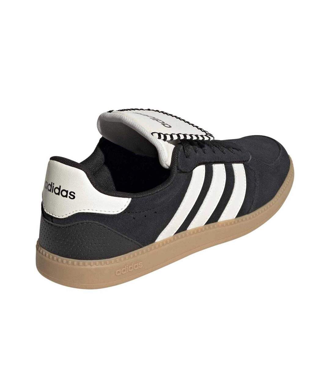 Baskets Motif/style 3 Rayures Femme Noir Blanc Marron Pâle Adidas-2