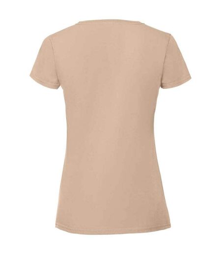 T-shirt iconic femme beige Fruit of the Loom