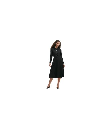Womens/ladies Lucia Collared Midi Dress Black Finery