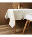 Nappe Imprimée Feuillage 140x250cm Beige-3