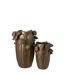 Vase Lotus en Argile Pod 35cm Cuivre-2