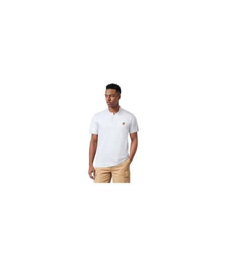 Polo Uni Manches Courtes En Coton Bio Homme Blanc Lyle & Scott