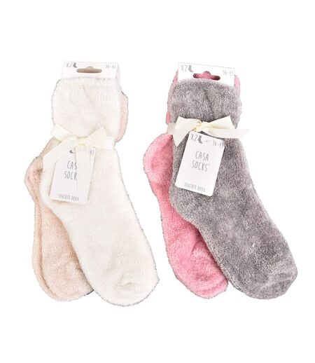Chaussettes pour Femme Casa Socks Toucher Doux Pack de 4 CASA SOCKS Toucher Velours