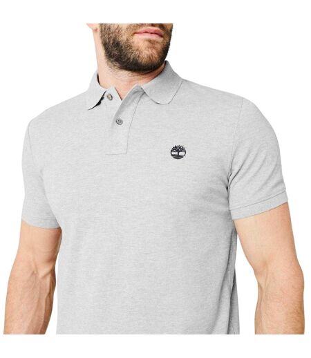 Polo Manches Courtes Miller Homme Gris Moyen Chiné Timberland