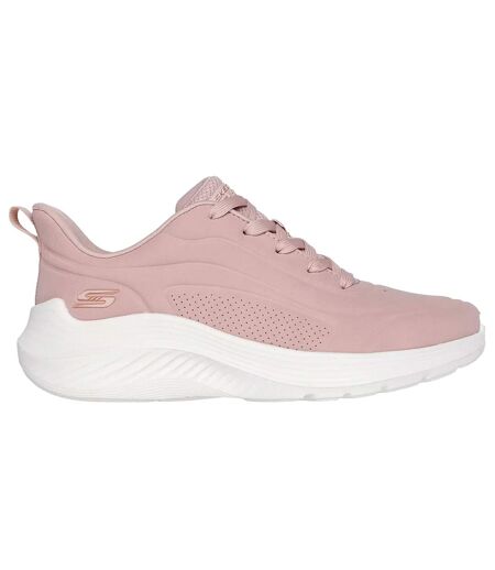 Womens/ladies Bobs Sport Squad Waves Trainers Blush Skechers
