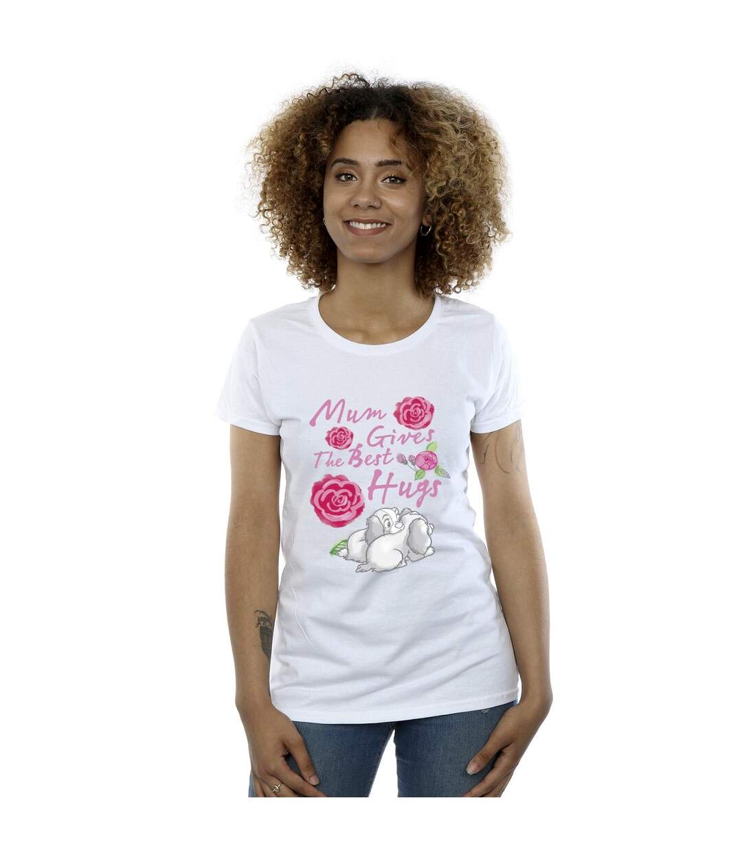 Disney T-shirt en coton Femme/Ladies Lady And The Tramp Mum Hugs (Blanc) - UTBI26176-2