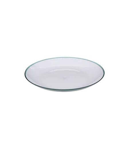 Lot de 6 Assiettes Plates Réutilisables Square 25cm Bleu Pétrole