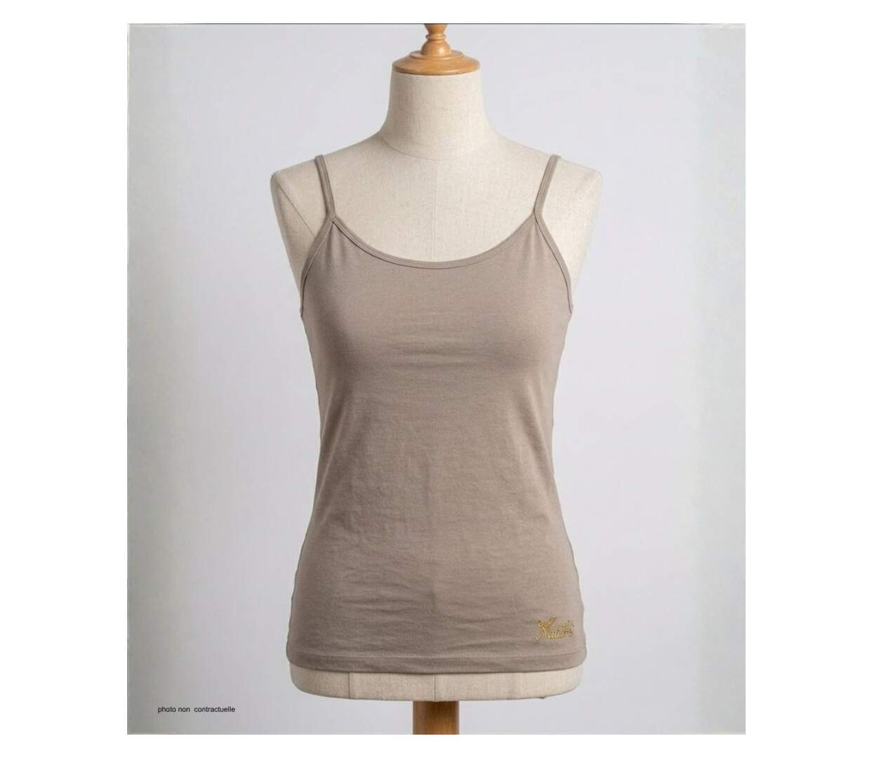 Top en coton MAYFLOWER BEIGE-MF beige : la douceur d'une matière naturelle pour un look d'été épuré-3