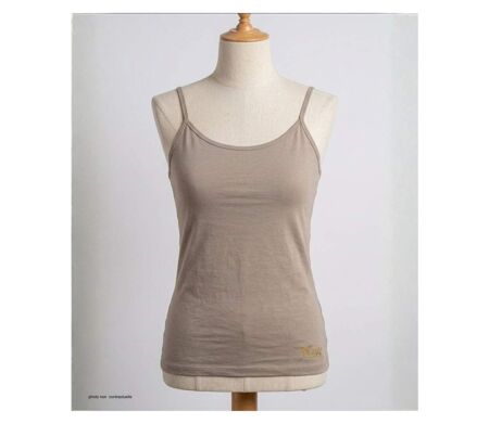 Top en coton MAYFLOWER BEIGE-MF beige : la douceur d'une matière naturelle pour un look d'été épuré