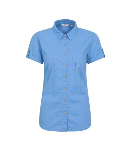Mountain Warehouse Womens/Ladies Coconut Short-Sleeved Shirt (Bright Blue) - UTMW2082