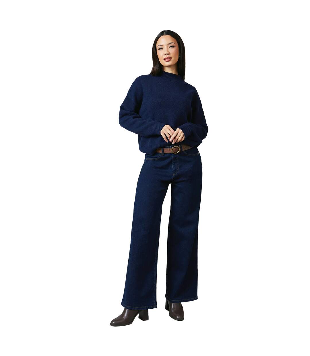 Pull femme bleu marine Principles