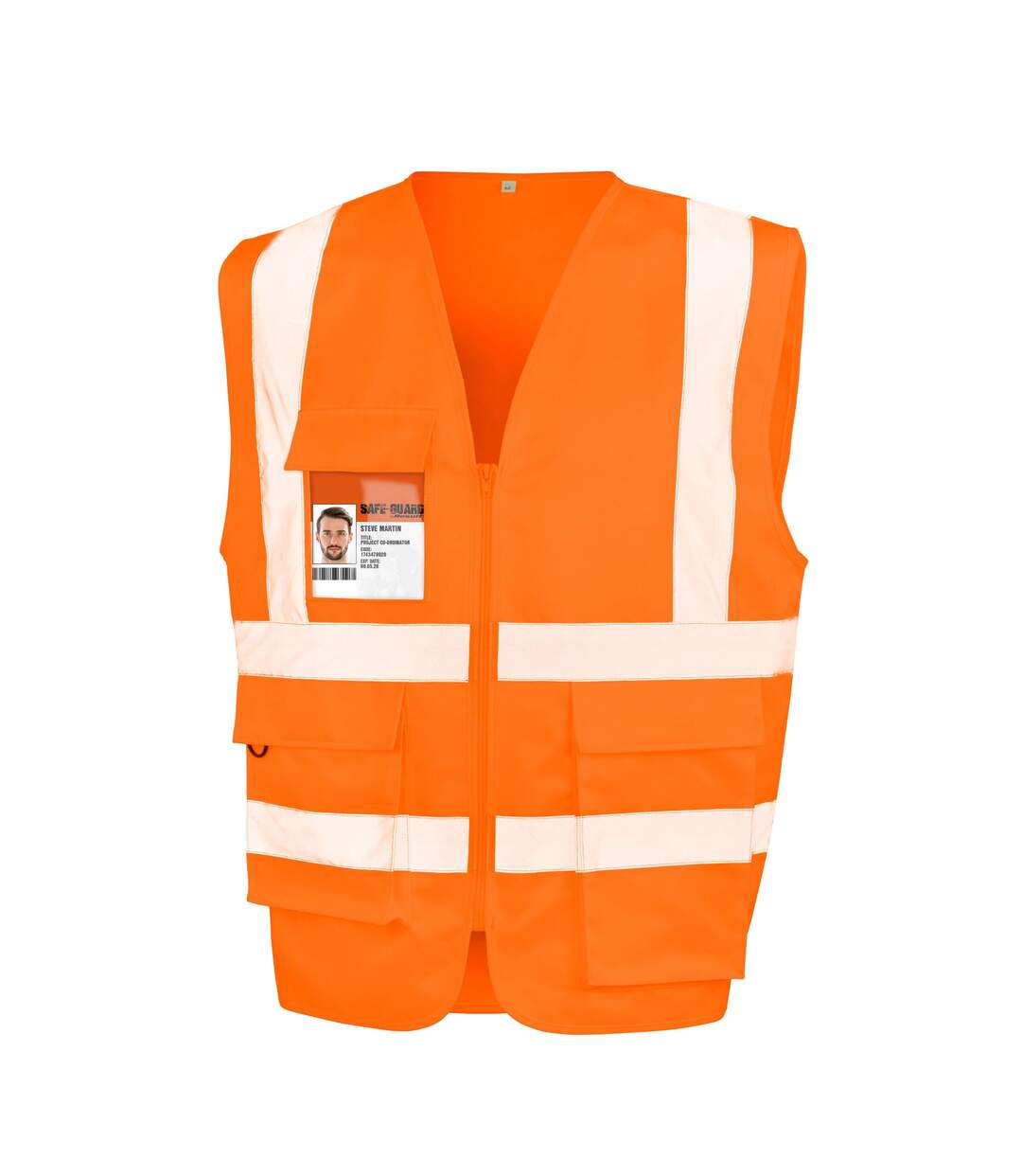 Gilet haute visibilité adulte orange fluo WORK-GUARD by Result-1