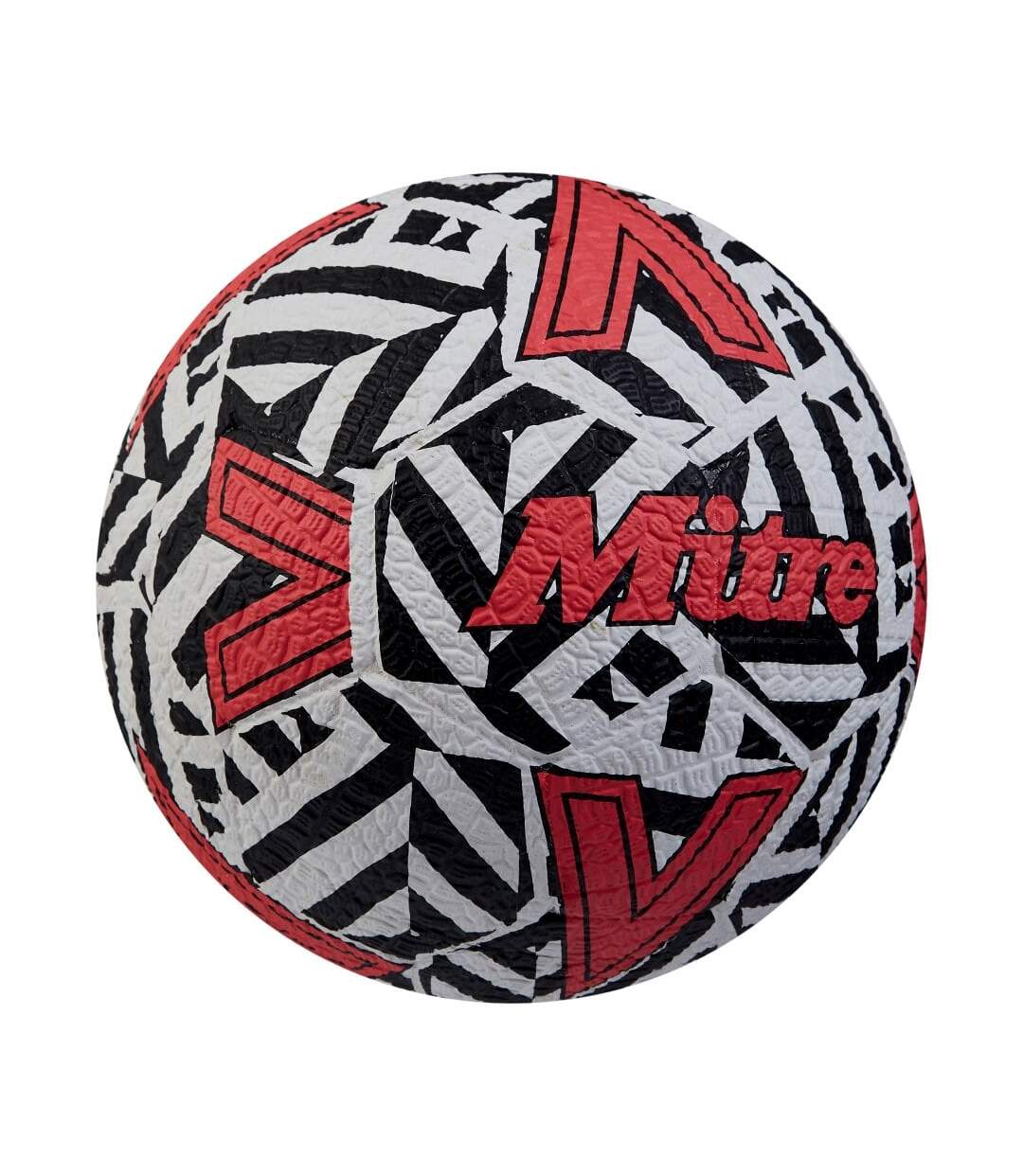 Ballon De Foot Street Soccer Taille 5 Blanc Noir Rouge Mitre-3