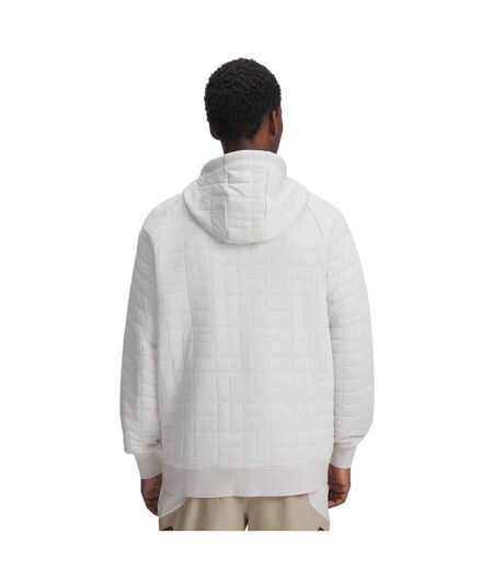Mens Unstoppable Quilted Full Zip Hooded Jacket White Under Armour