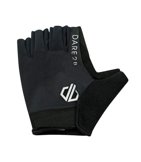 Dare 2B Womens/Ladies Pedal Out Cycling Fingerless Gloves (Black) - UTRG7420