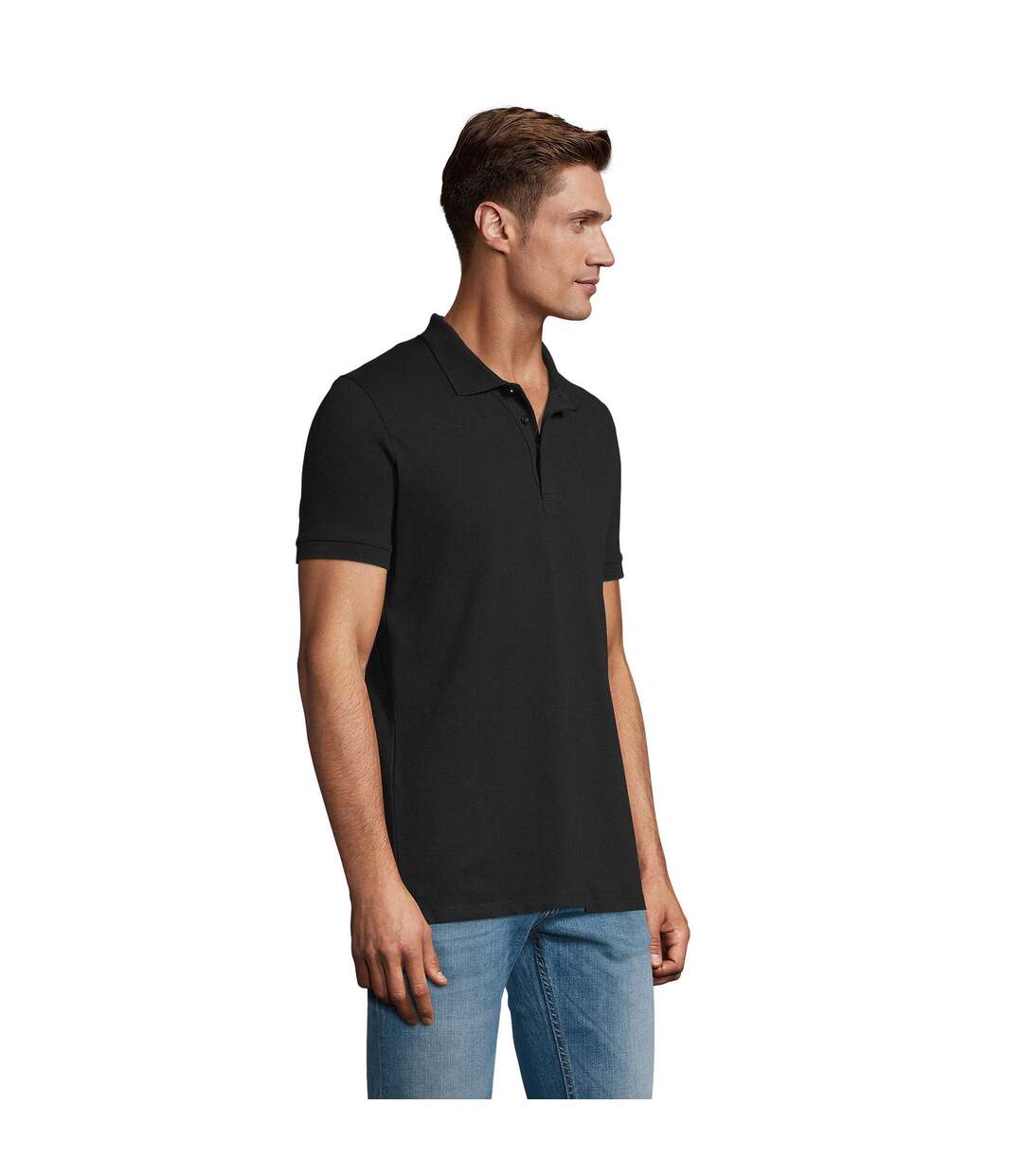 Polo Phoenix Homme Noir SOLS-1