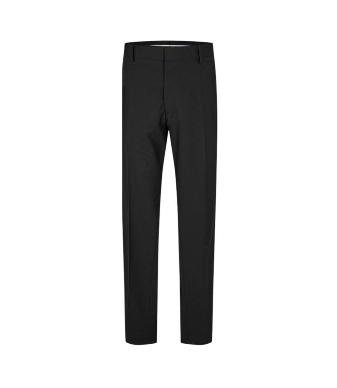 Mens Straight Chinos Black Boss-1