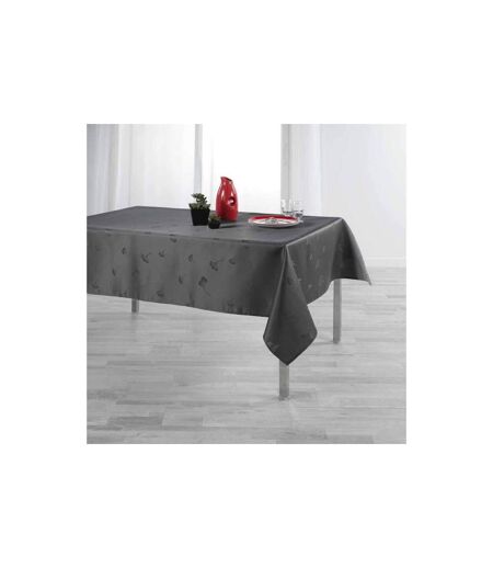 Nappe Imprimé Jacquard Ophélie 140x250cm Anthracite