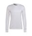 T-shirt Manches Longues Course À Pied Homme Blanc Adidas-1