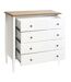 Commode effet bois Solen - L. 80 x H. 85 cm - Blanc-3