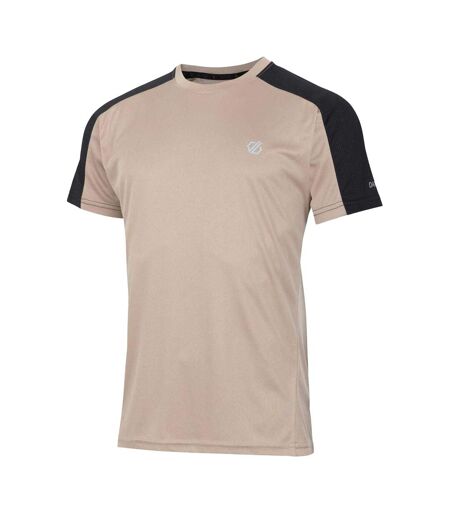 T-shirt Course À Pied Discernible Homme Crème Noir Dare 2B