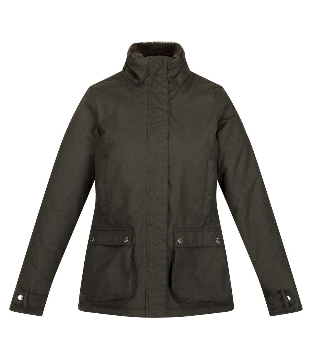 Womens/ladies Leighton Waterproof Jacket Dark Khaki Regatta-1