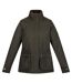 Womens/ladies Leighton Waterproof Jacket Dark Khaki Regatta-1